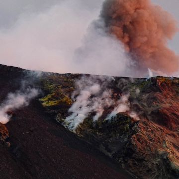 Vulkanausbruch auf dem Stromboli